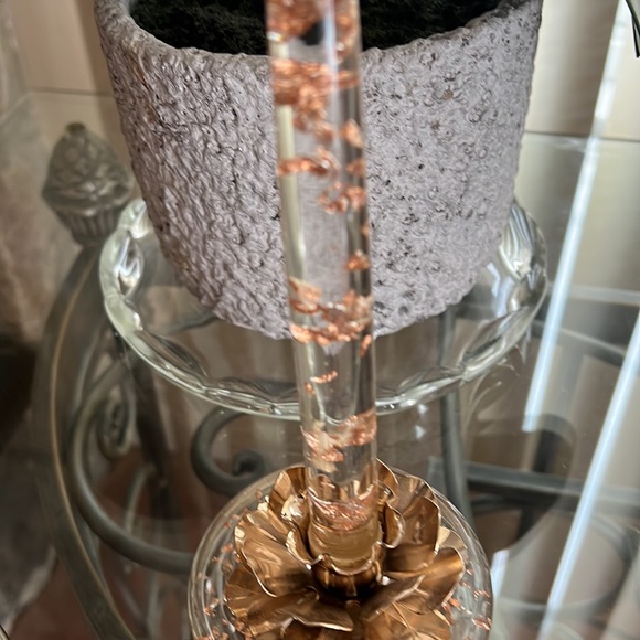 Vintage lucite Candle With Holder - Picture 5 of 12